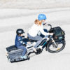 Yuba Bikes Spicy Curry White Mom Kid Top View bread basket